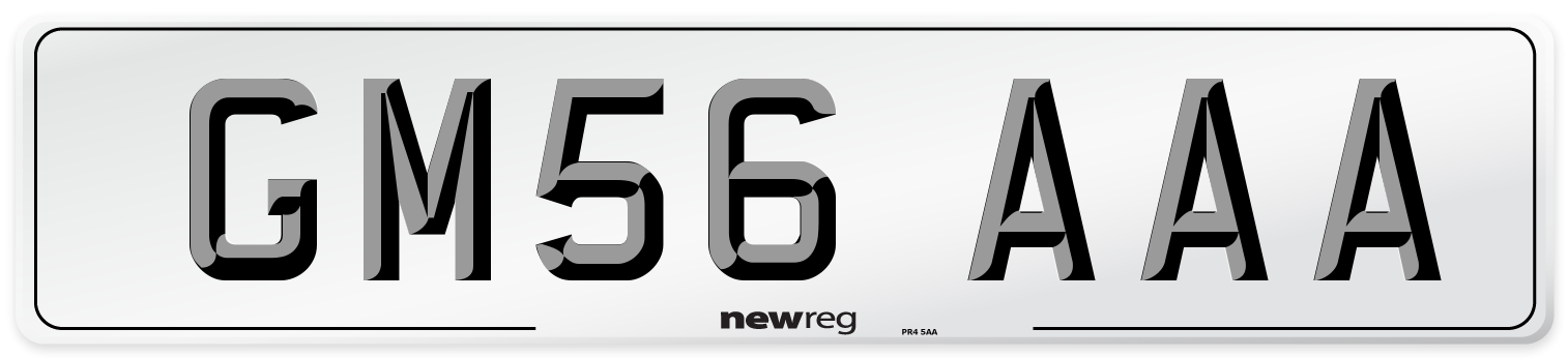 GM56 AAA Number Plate from New Reg